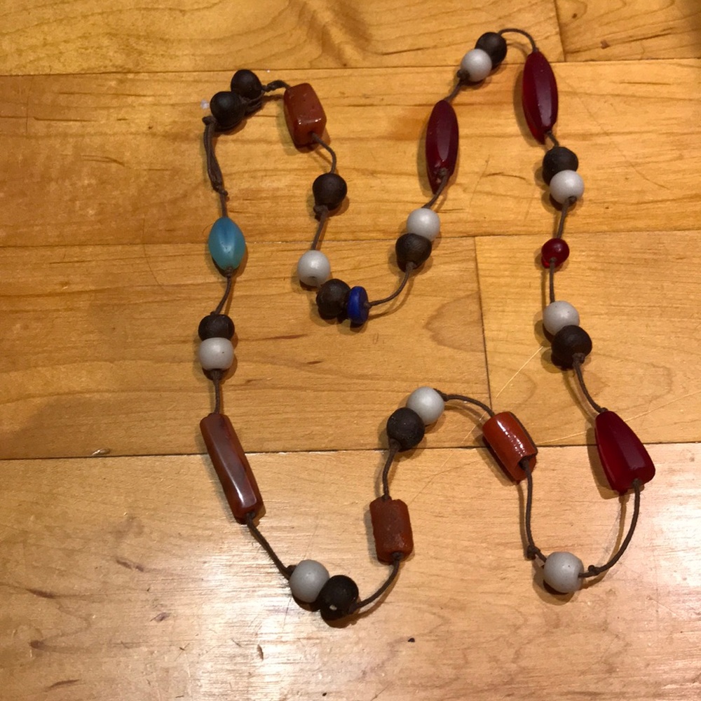 Long beaded necklace